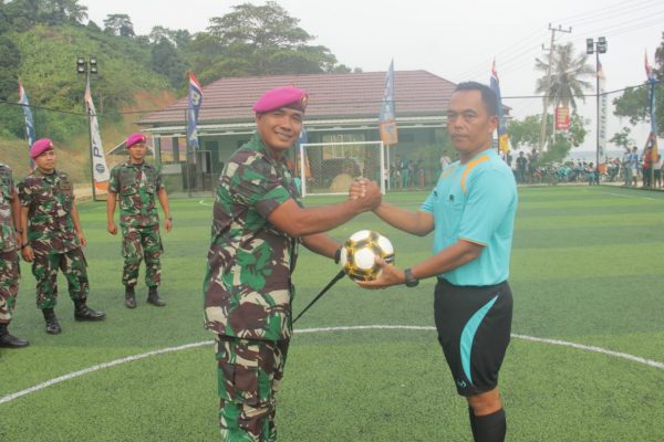 Yon 7 Marinir Meriahkan HUT Kemerdekaan RI Ke 74 Dengan Turnamen Futsal