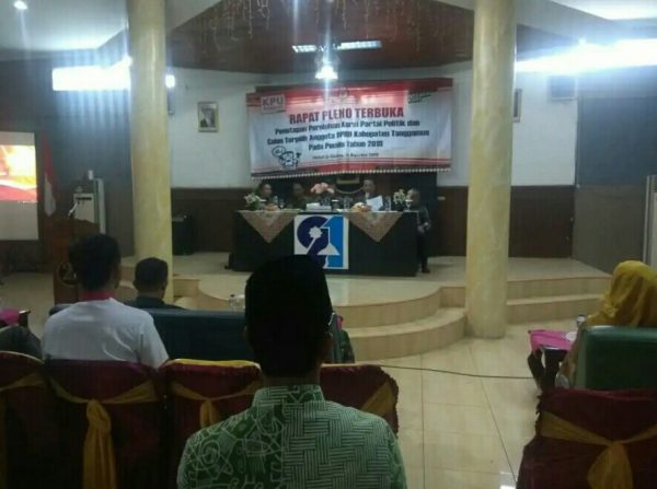 KPU Tanggamus Tetapkan 45 Anggota DPRD Terpilih Ini Daftarnya