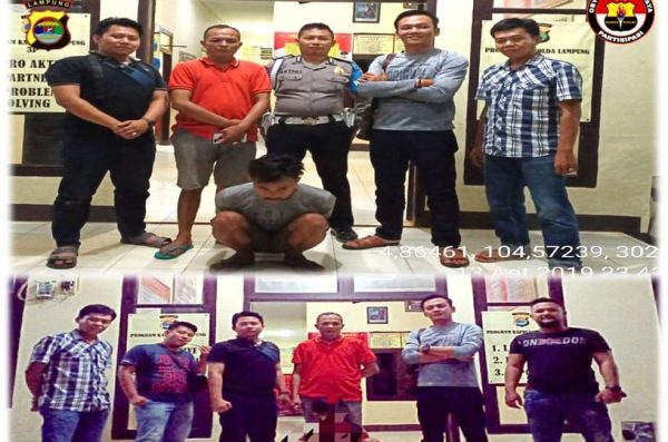 Terlibat Peredaran Narkoba Agung dan Erwin Diringkus Polsek Bukit Kemuning