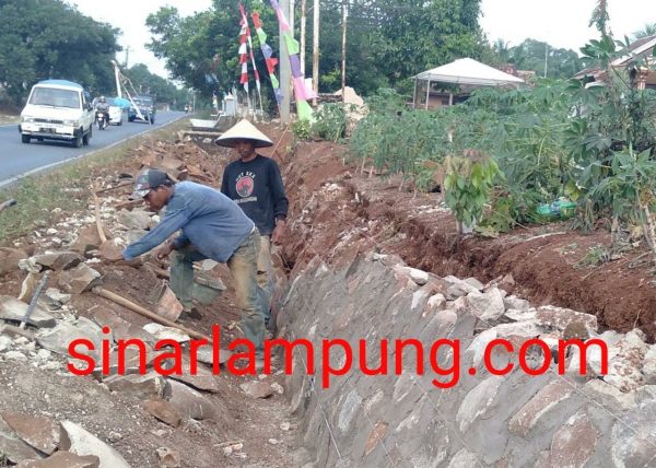 Lama Tak Dibangun Pemprov, Masyarakat Lamtim Perbaiki Sendiri 40 Meter TPT