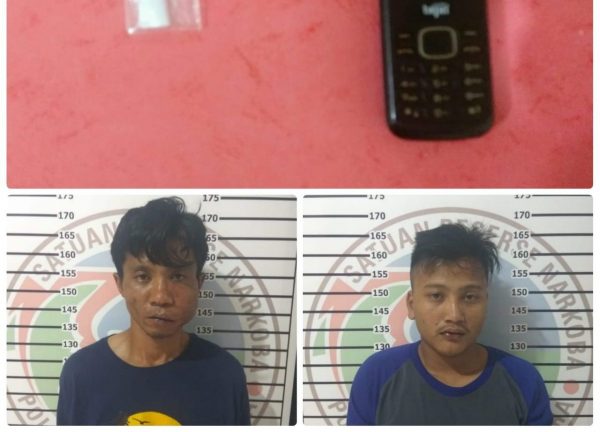Sugiono dan Juahari Diringkus Satgas II Sat Narkoba Polres Lampung Utara