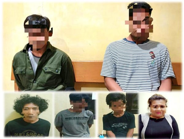 Enam Pelaku Narkoba Diringkus Jajaran Polres Lampung Utara, Satu Diantaranya Wanita
