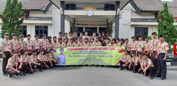 Kapolres Lampung Utara Berangkatkan 40 Peserta Pertikara