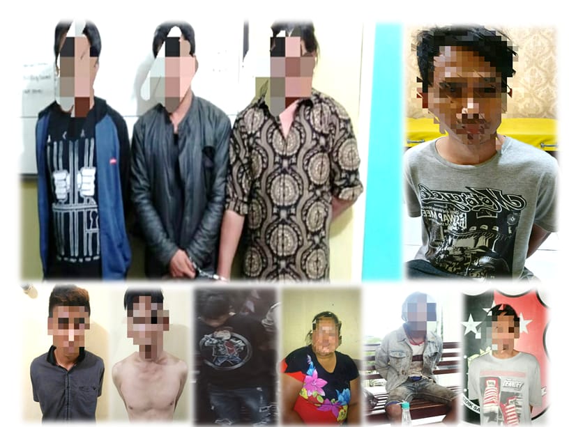 Dua Hari, Polres Lampura Bekuk Sepuluh Tersangka Narkoba