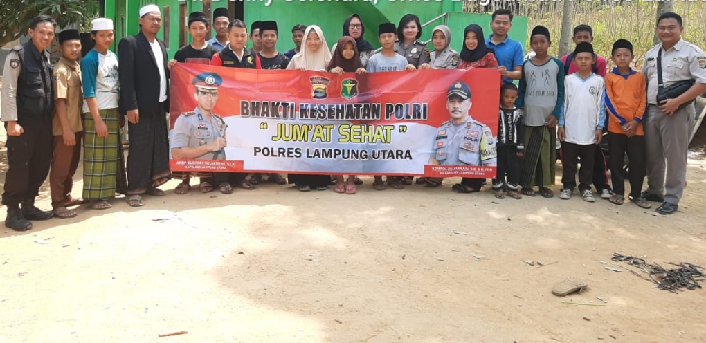 Jumat Sehat, Polres Lampung Utara Gelar Bakti Kesehatan
