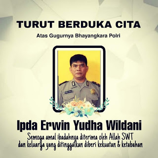 Polisi Korban Luka Bakar Saat PAM di Pemda Cianjur Aipda Erwin Yudha Wapat