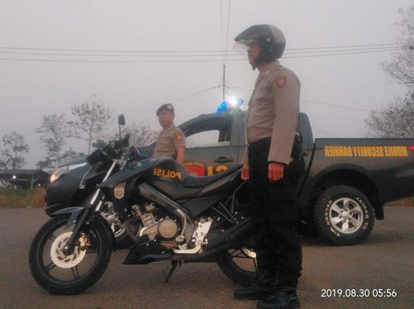 Cegah Gangguan Kamtibmas, Sat Sabhara Polres Lampung Utara Gelar Patroli