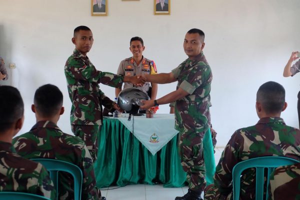 Hari Kelima Ops Patuh Krakatau, Kapolres Lampung Utara Sosialisasi di Kompi C 143