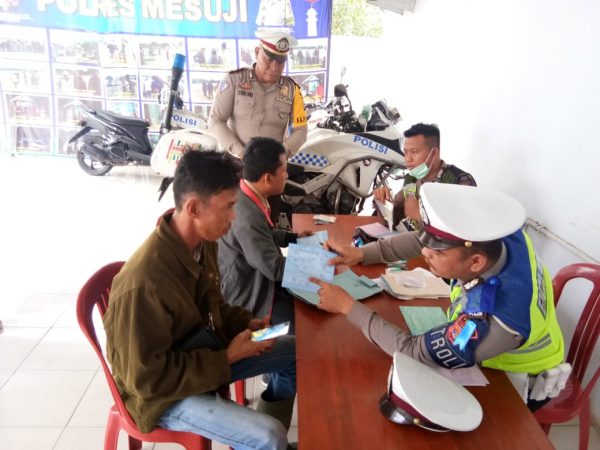 Hari Kelima Operasi Patuh Krakatau 2019, Satlantas Polres Mesuji Tilang 850 Pengendara