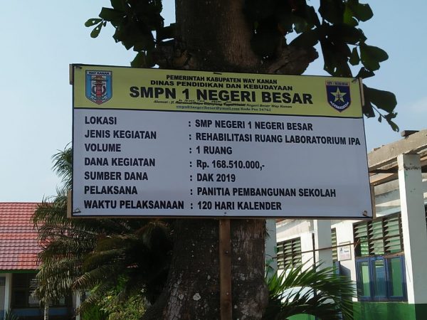 Rehab SD Negeri Besar Diduga Tidak Sesuai RAB, Kepala Sekolah Berdalih Bantuan Tidak Sesuai