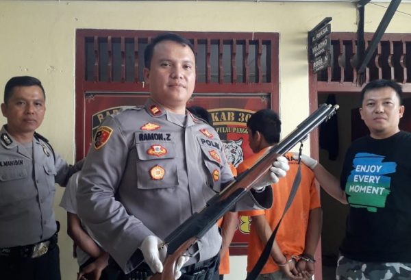 Polsek Pulau Panggung Tangkap Komplotan Begal Gunakan Senapan Angin Melibatkan Anak Dibawah Umur