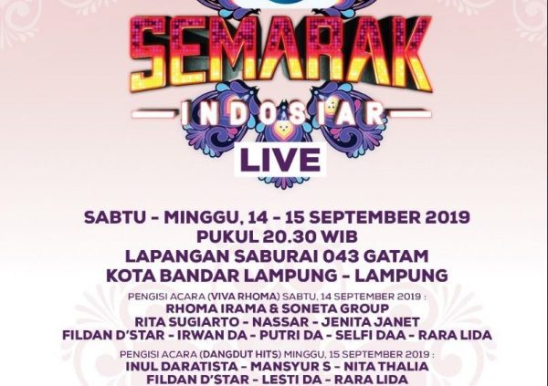 Sabtu Malam, Raja Dangdut Bersama Puluhan Artis Top Indonesia Semarakan Indonesia di Lapangan Enggal