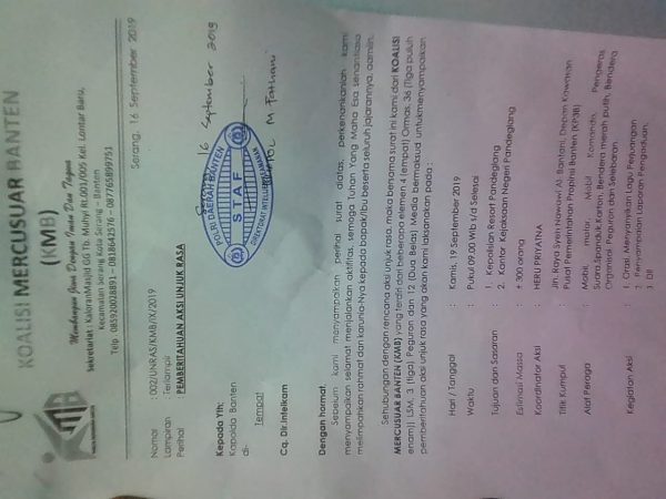 Demi Tegakkan Keadilan KMB Akan Gelar Aksi di Pandeglang