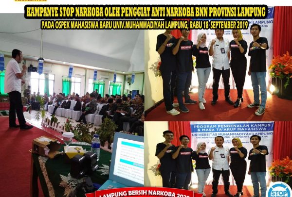 Sosialisasi Bahaya Narkoba Pada Ospek Mahasiswa UM Lampung 