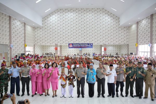 Bersama Kapolda Lampung Wagub Hadiri Pembukaan Lomba Polisi Cilik