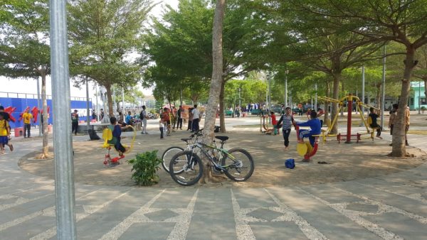 Weekend, Fasilitas Publik di Muba Jadi Buruan Warga untuk Olahraga