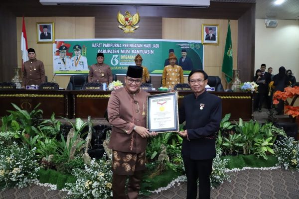 Rayakan HUT ke 63 Muba Diganjar Rekor MURI, Tercepat Layanan Laporan Keuangan se Indonesia dengan WTP
