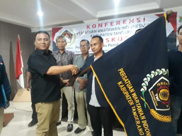 Sangki Wahyudin Aklamasi Kembali Terpilih Jadi Ketua PWI Kabupaten Tangerang