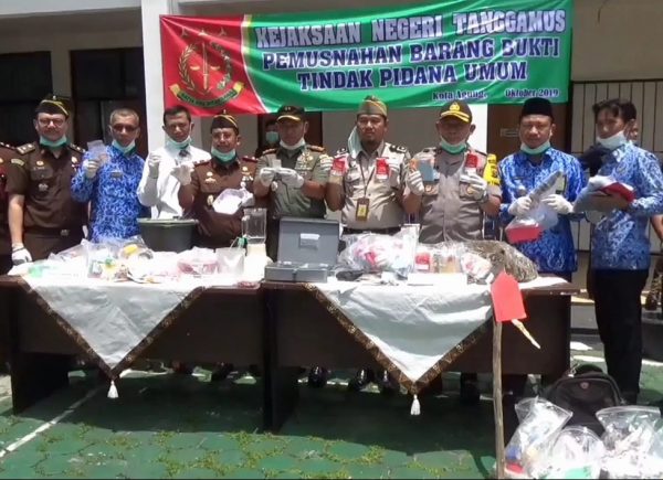 Kejari Kota Agung Musnahkan 147,7406 gram sabu-sabu dan 80,1462 gram Pil Ekstasi