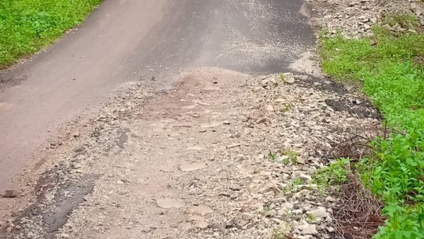 Warga Keluhkan Kerusakan Jalan Penghubung Antar Kecamatan Pagelaran Utara-Banyumas