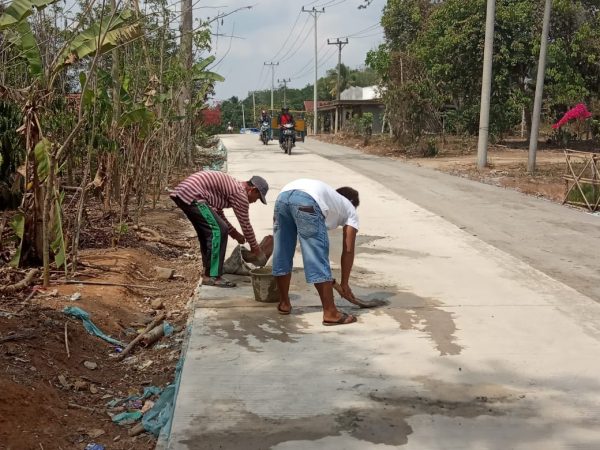 Proyek Siluman Pembangunan Ridid Beton di Way Kanan, Penegak Hukum “Cuek”