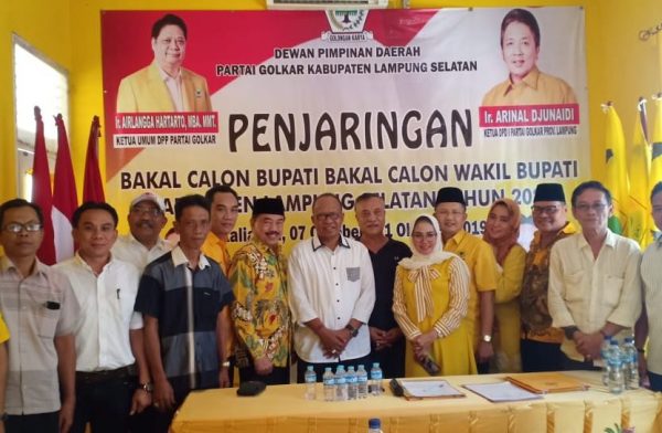 Golkar Lampung Selatan Buka Pendaftaran Bakal Calon Bupati Dan Wakil Bupati Pilkada 2020