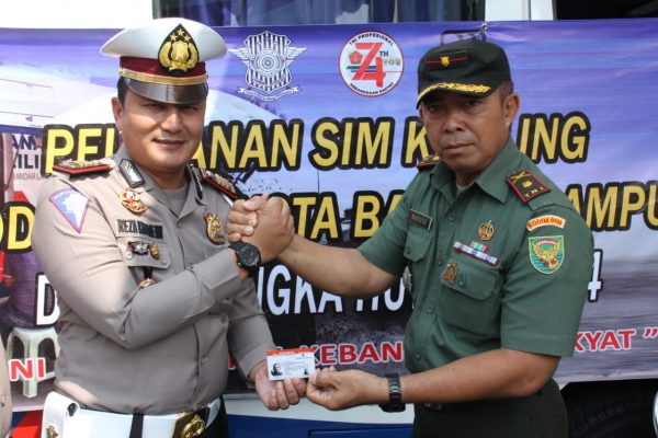 Satlantas Polresta Bandar Lampung Buka Layanan SIM di Kodim 0410