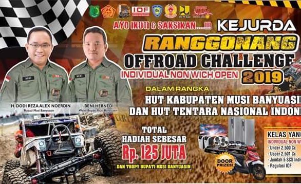 Ayo Ke Muba, Saksikan Kejurda Ranggonang Offroad Challenge 2019