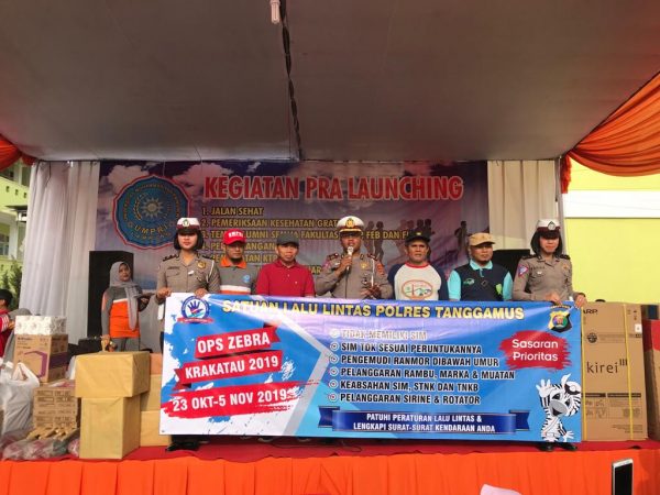 Pra Launcing dan Pelantikan Rektor UMPRI, Polres Tanggamus Buka Pelayanan SIM