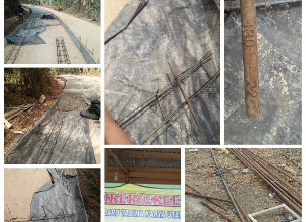 PT. Baru Tibana Karya Utama Diduga Kerjakan Rigid Beton 550 Meter Mesir Ilir-Pakuon Ratu Asal Jadi?