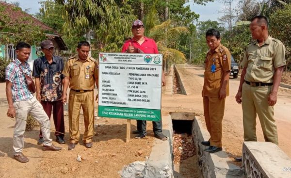 TP4D Kejari Lampura Monev Tiga Desa Kecamatan Abung Timur