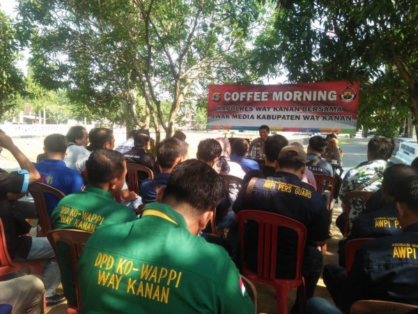  Coffe Morning, Kapolres Way Kanan Ajak Awak Media Terus Menggali Pelayanan Masyarakat