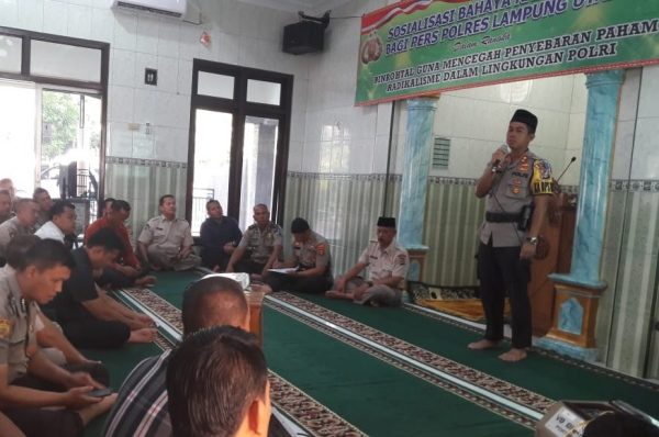 Cegah Paham Radikal, Kapolres Lampung Utara Gelar Sosialisasi Bahaya Radikalisme