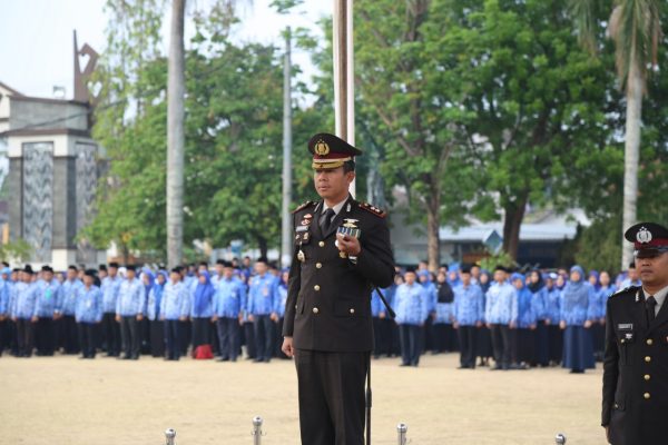 Peringatan Hari Sumpah Pemuda Tahun 2019, Kapolres Lampung Utara Pimpin Upacara di Pemda