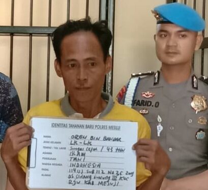 Jadikan Rumah Sarang Narkoba, Oren Diringkus Polres Mesuji