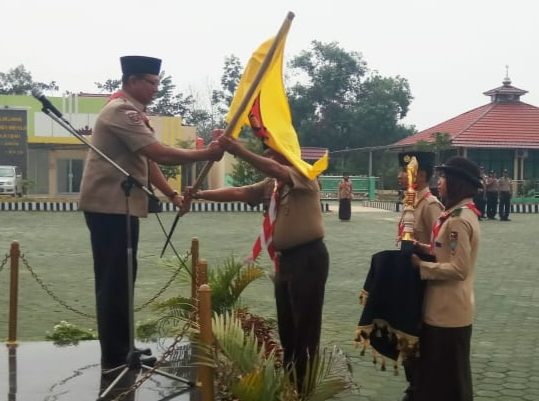 Kapolres Mesuji Buka Perkemahan Pramuka Saka Bhayangkara