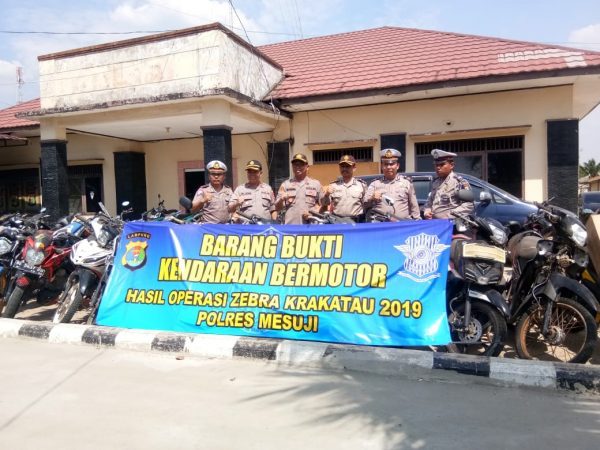 Ops Zebra Krakatau, Polres Mesuji Tilang 1.265 Pelanggar