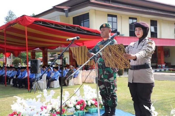 Upacara Hari Pahlawan di Lampung Barat Tanpa Bupati Parosil