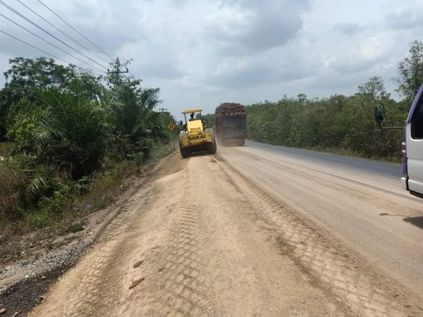CV Jaya Kontruksi Diduga Kerjakan Proyek Bahu dan Talud Jalan Simpang Asahan-Pematang Asal Jadi?