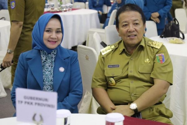 Arinal dan Ny. Riana Hadiri Pelantikan Ny. Tri Tito Karnavian Sebagai Ketua TP. PKK Pusat
