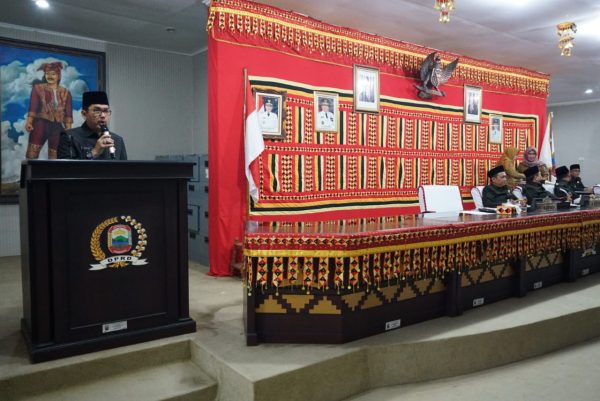 Sekda Fredy, Sampaikan Sembilan Ranperda Dalam Rapat Paripurna DPRD Lampung Selatan