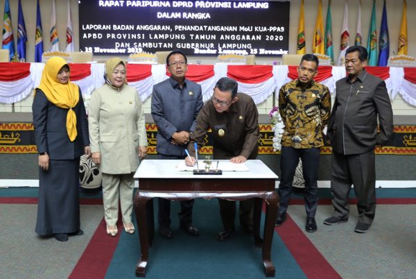 DPRD Lampung Setujui KUA PPAS APBD 2020, Pendapatan Daerah Capai Rp7,866 Triliun