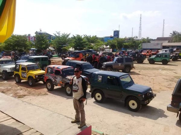Bersama Danrem 043/Gatam Plt Bupati H Saply TH Lepas Off Road Jelajah Alam Mesuji