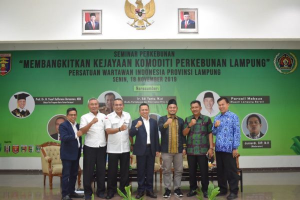 Ketua PWI Buka Seminar Bangkitkan Kejayaan Komoditi Perkebunan Lampung, Parosil Batal Hadir
