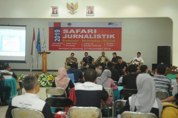 Peserta UKW dan Pengurus PWI Lampung IKuti Safari Jurnalistik PWI Pusat Bersama Astra
