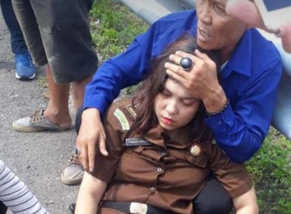 Jaksa Pidum Kejari Lampung Tengah Fransisca Noerdin Cidera di Jalan Tol Gunung Sugih