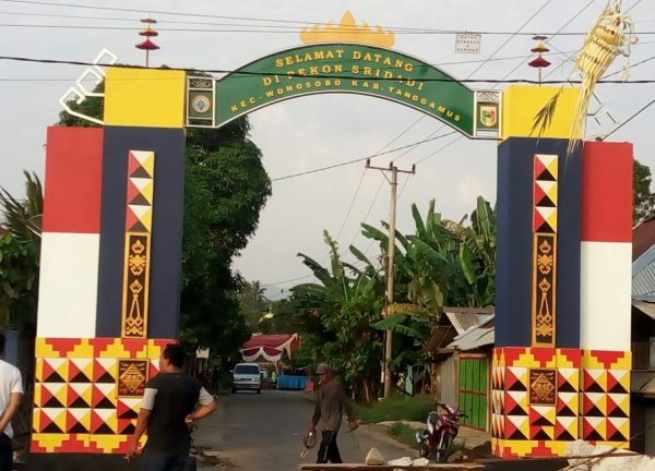 Pekon Sridadi Rampungkan Pembangunan Gapura Gunakan Dana Desa Rp50 Juta