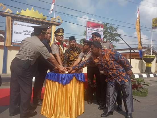 Kapolda Resmikan Polres Tulang Bawang Barat Plt Kapolres di Jabat AKBP Saepul Rahman