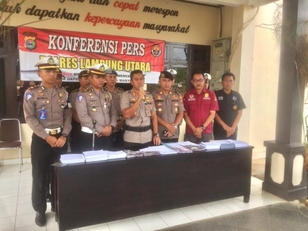 Ops Zebra Krakatau 2019, Polres Lampung Utara Tindak 2687 Pelanggar Lalulintas