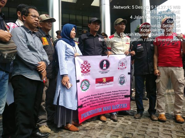 Demo di KPK, Presidium NGO Provinsi Banten Desak Tangkap Bupati Serang Dan Wali Kota Tanggerang Selatan
